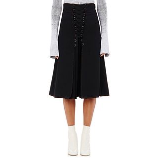 Proenza Schouler + Lace-Up Midi Skirt