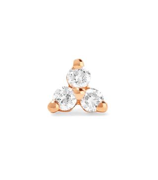 Maria Tash + Tiny 14-Karat Rose Gold Diamond Earring