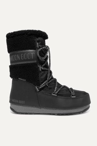 Moon Boot + Shell, Rubber and Wool Snow Boots