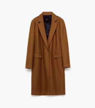 Zara + Masculine Double Breasted Coat