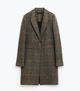 Zara + Masculine Checked Coat