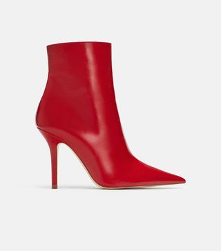 Zara + Leather Ankle Boots