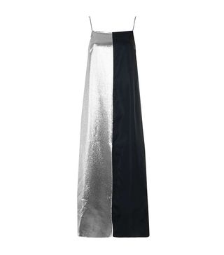 Topshop + Lame Panelled Slip Dress by Boutique