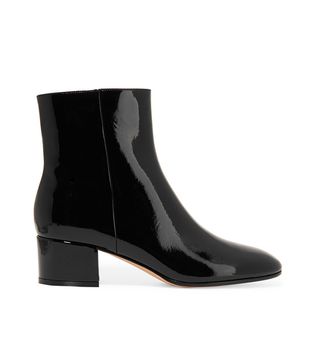 Gianvito Rossi + Patent-Leather Ankle Boots