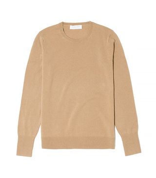 Everlane + The Cashmere Crew Sweater in Camel