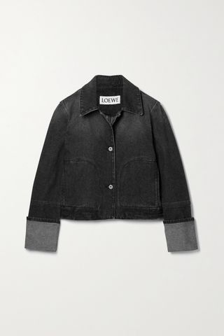 Loewe + Cropped Denim Jacket