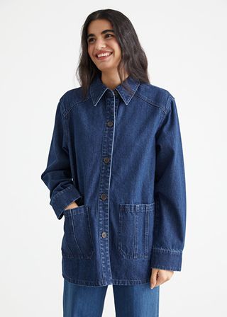 & Other Stories + Relaxed Patch Pocket Denim Jacket