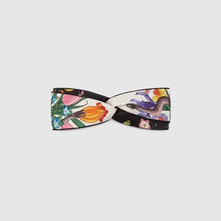 Gucci + Floral Snake Print Headband
