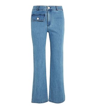 See By Chloé + High-Rise Straight-Leg Jeans