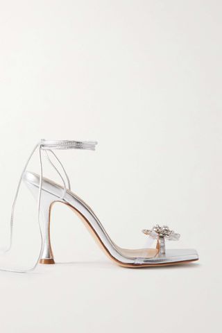 Magda Butrym + Crystal-Embellished Pvc and Metallic Leather Sandals