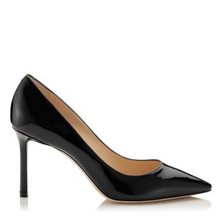 Jimmy Choo + Romy 85 Leather Pointy Toe Pumps