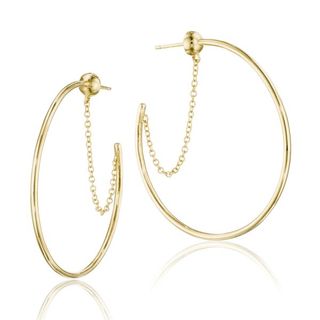 Tacori + The Melissa Chain-Linked Hoop Earrings