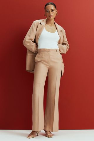 H&M + Flared Lyocell-Blend Trousers