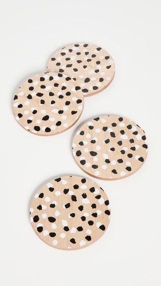 Shopbop @ Home + Set of 4 Spots Coasters