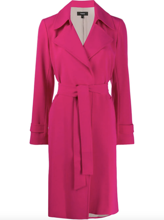 Alexander McQueen + Theory Belted Trench Coat - Farfetch