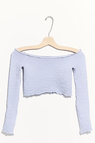 Intimately + Textured Long Sleeve Crop