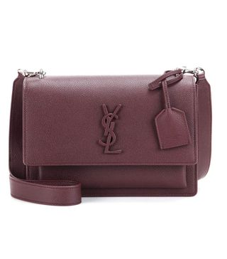 Saint Laurent + Medium Sunset Monogram Leather Shoulder Bag