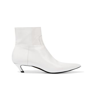 Balenciaga + Patent-Leather Ankle Boot