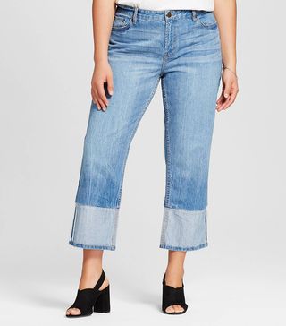 Who What Wear + Contrast Cuff Jeans