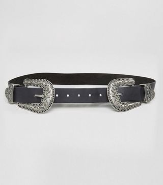 ASOS + Double Buckle Western Belt