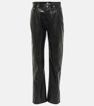 Nanushka + Vinni Faux Leather Straight Pants