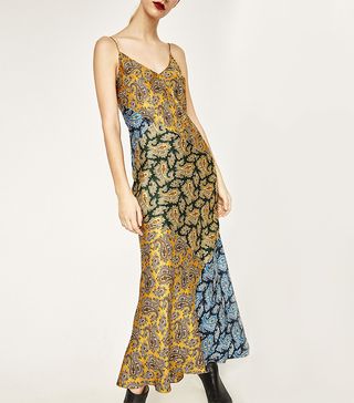 Zara + Long Studio Paisley Patchwork Slip Dress