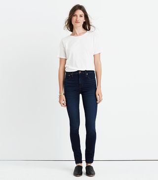 Madewell + 10 Inch High-Rise Skinny Jeans in Hayes Wash