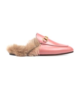 Gucci + Princetown Leather Slippers