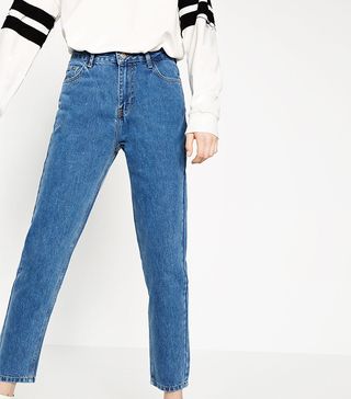 Zara + Faded Mom Fit Jeans