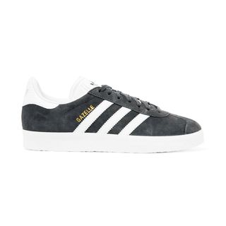 Adidas Originals + Gazelle Suede and Leather Sneakers