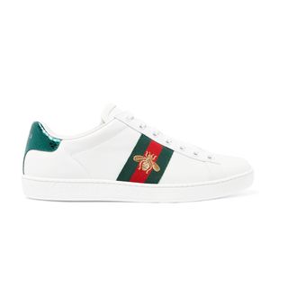 Gucci + Ace Watersnake-Trimmed Trousers