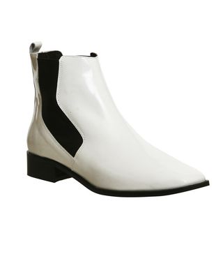 Office + Luminate Chelsea Boots Off White Box Leather