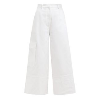 2 Moncler 1952 + Wide-Leg Cotton Cargo Trousers