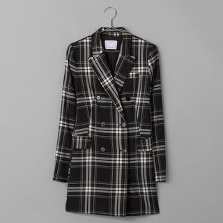 Bershka + Checked Blazer Dress