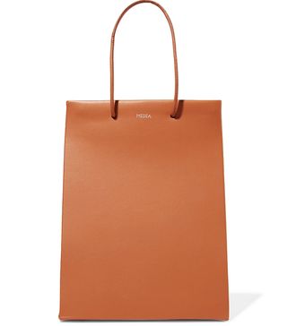 Medea + Prima Tall Two-Tone Leather Tote