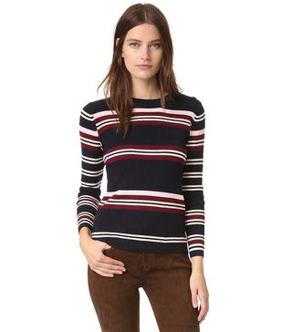 Chinti and Parker + Rib Striped Sweater