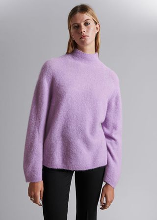 & Other Stories + Mock-Neck Knit Jumper