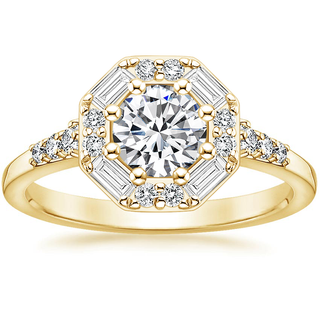Brillant Earth + Elsie Engraved Engagement Ring