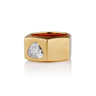 Vintage + The Rose Cut Diamond Cuff Ring