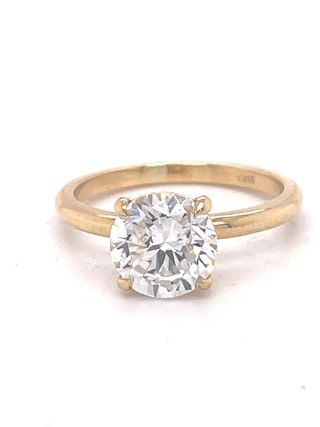 Vintage + Solitaire Engagement Ring