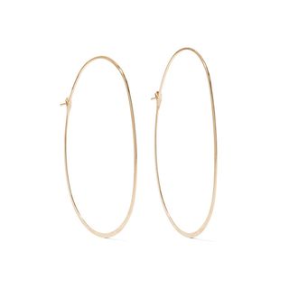 Melissa Joy Manning + 14-Karat Gold Hoop Earrings