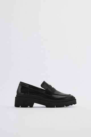 Zara + Treaded Sole Loafers