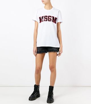 MSGM + Logo Print T-Shirt