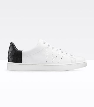 Vince + Varin Texxture Blocked Leather Sneakers