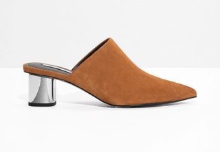 & Other Stories + Pointed Block Heel Mules