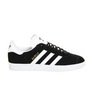 Adidas + Gazelles in Core Black and White