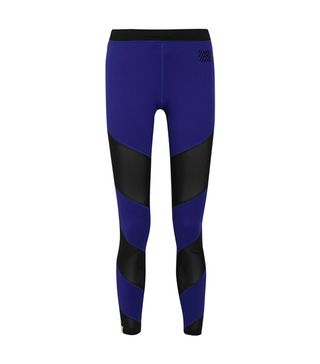 Monreal London + Waterfall Mesh-Paneled Stretch-Jersey Leggings