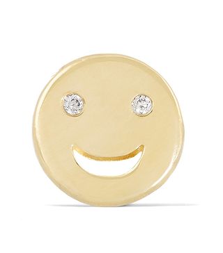 Alison Lou + Happy 14-Karat Gold Diamond Earring