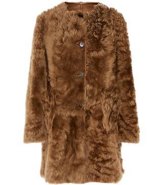 Marni + Reversible Shearling and Leather Coat
