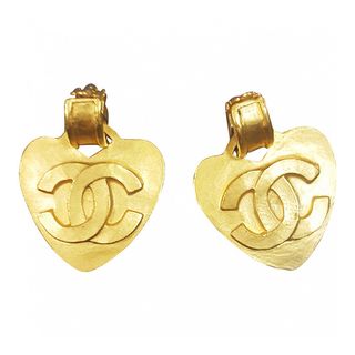 Chanel Vintage + Gold Earrings